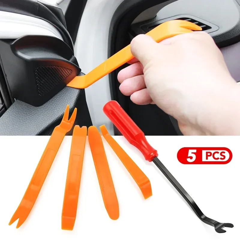 5 stücke Auto Demontage Werkzeug Kunststoff Pry Bar Auto Installation Panel Demontage Navigation Zentral steuerung Innen schnalle