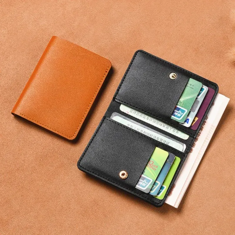 Klassische Designer Pu Leder kleine Brieftasche für Männer kurze einfache Damen Geldbörse Mode ultra dünne Kreditkarten tasche Geldbörse