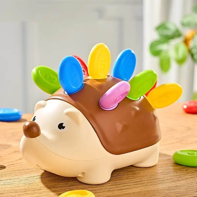 Lernpuzzlespielzeug für Kinder mit gefülltem Igel, passend zu Zahlen und Montagefunktionen