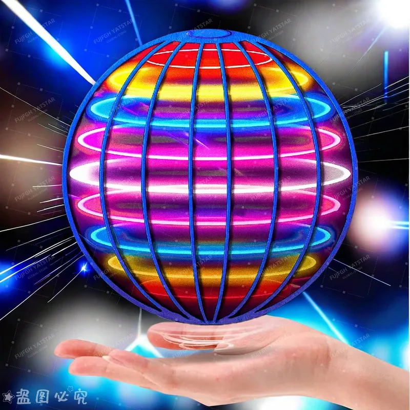 Flying Ball, handgesteuerte Farb-LED-Kosmic Globe 360 für Kinder °   Rotierender Hängeball, geeignet für Spielzeug im Innen- und Außenbereich