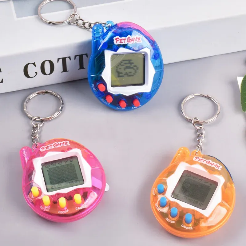 1 STÜCK Transparente elektronische Haustiere Nostalgisch 168 Haustiere in einem virtuellen Cyber Digital Nostalgisches lustiges Spielzeug Pixel Lustiges Spielen