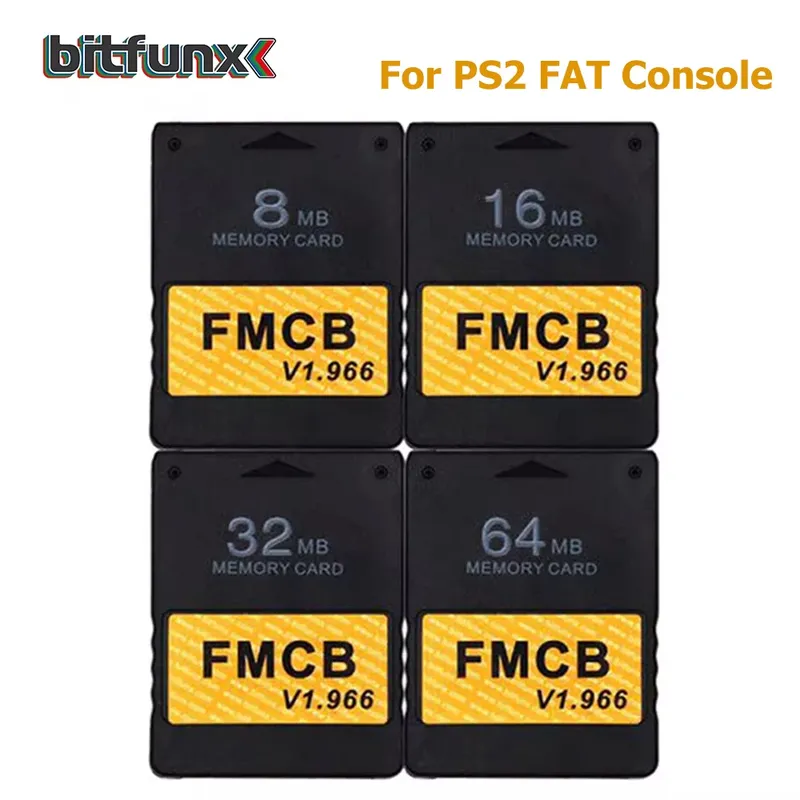 Bitfunx Free McBoot V1.966 8 MB/16 MB/32 MB/64 MB Speicherkarte für PS2 Fat Console