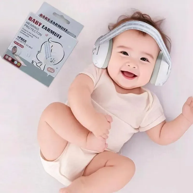 Baby-Gehörschutz für Babys und Kleinkinder, Geräuschreduzierung, Ohrenschützer, Baby-Kopfhörer gegen Hörschäden, verbessert den Schlaf