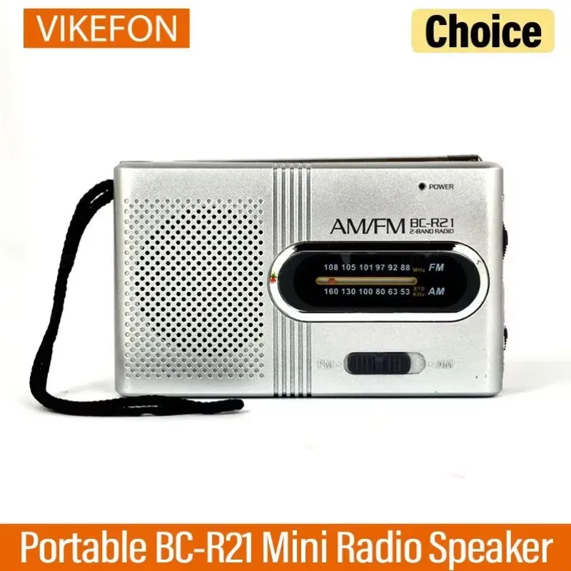 BC-R21/961/962 Mini-Radio, AM FM, batteriebetrieben, tragbares Radio, bester Empfang, langlebig, für Laufen, Gehen, Zuhause, Soundbox