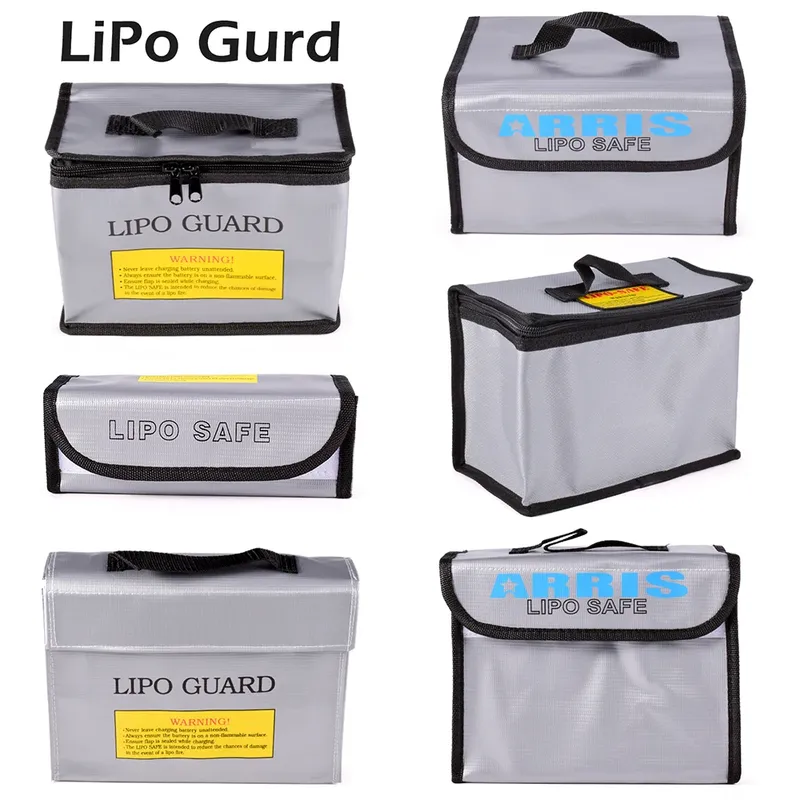 Lipo Guard Sicherheitstasche, feuerfest, explosionsgeschützt, tragbar, Lipo-Sicherheitstasche für RC FPV Racing Drone, Auto, Batterie, sicher
