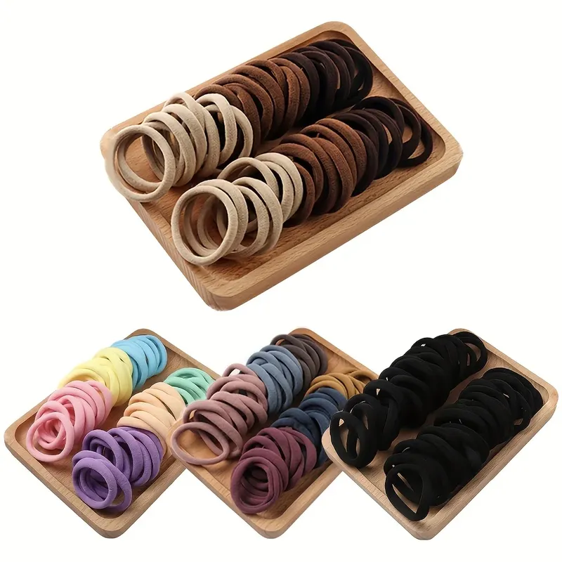 20/50/100 Stück weiche elastische Haargummis Haarbänder dekorative Haar-Accessoires-Set für Babys