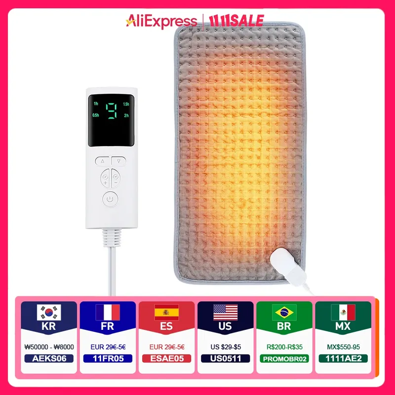 58*29CM Elektrische Heizdecke Beheizte Matte Elektro Blatt Pad für Bett Sofa Warme Winter Thermische Decken Wärmer heimgebrauch