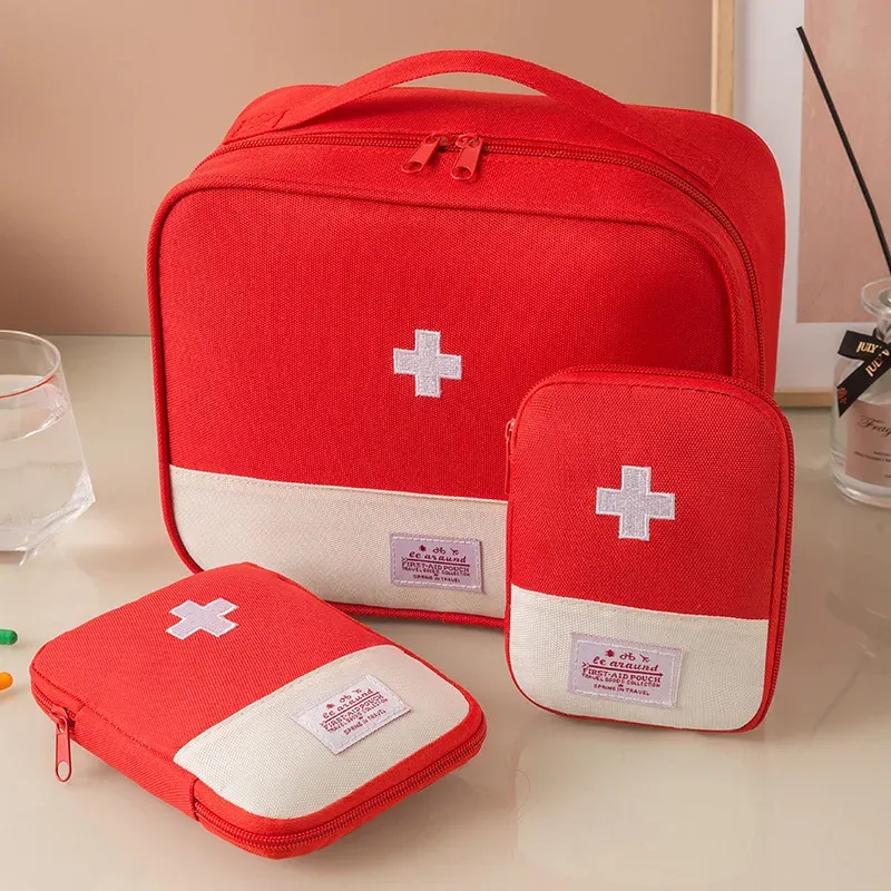 3 Teile/satz Tragbare Medizinische Lagerung Tasche Camping Notfall Erste Hilfe Kit Organizer Hause Outdoor Reisetasche