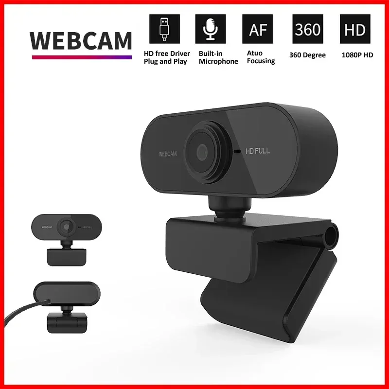 1080P HD Mini-Webcam mit Mikrofon-USB für Laptop-Desktop – ideal für Videoanrufe und Konferenzen