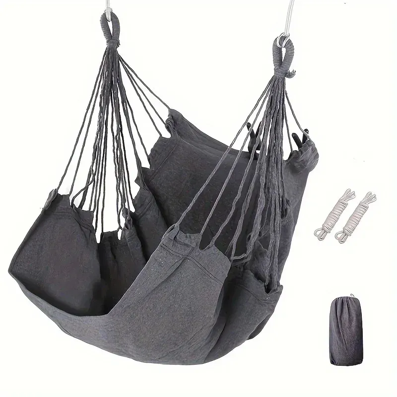 1pc Freizeit Stoff Hängematte Stuhl Outdoor Schaukel Stuhl Hängematte Schlafsaal Hängematte Stuhl Anti Rollover Hängematte (Mit lagerung Tasche
