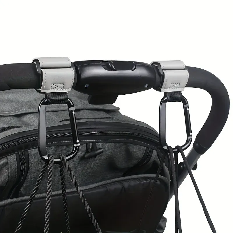 Universeller Kinderwagen-Haken-Clip – robustes Hängezubehör für Wickeltaschen, kompatibel mit Kinderwagen/Einkaufswagen/Autositzen