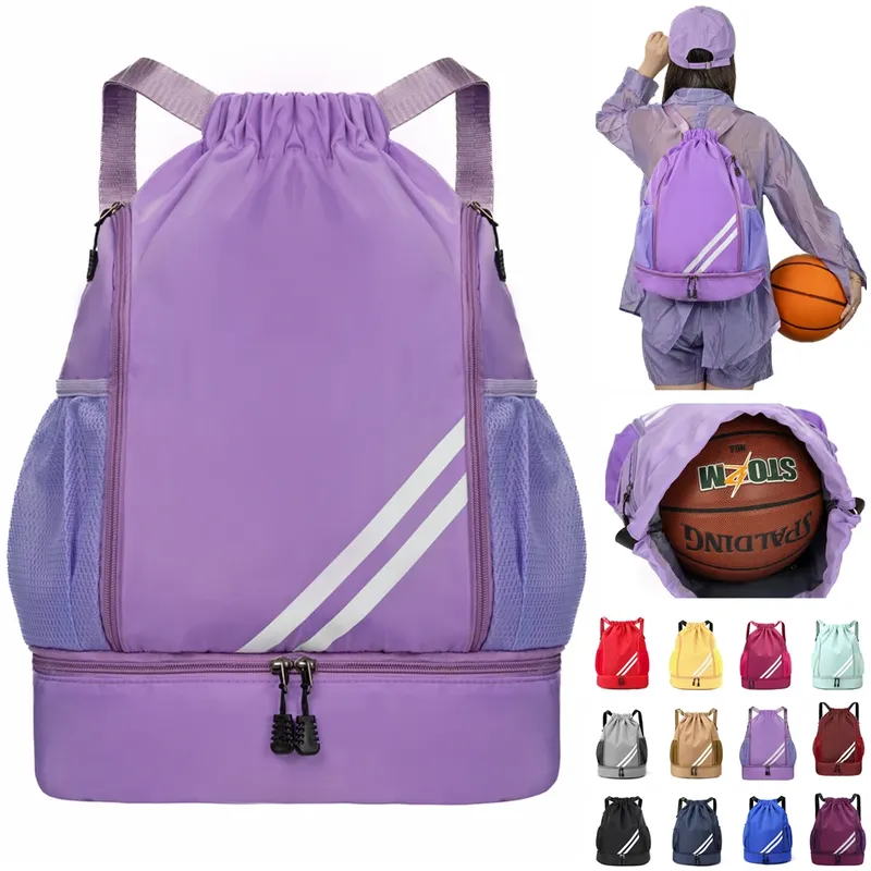 Sport Sporttasche Rucksack Frauen Camping Große Fußball Basketball Große Fitness Schuhe Schule Taschen Weibliche Wochenende Reise Rucksäcke