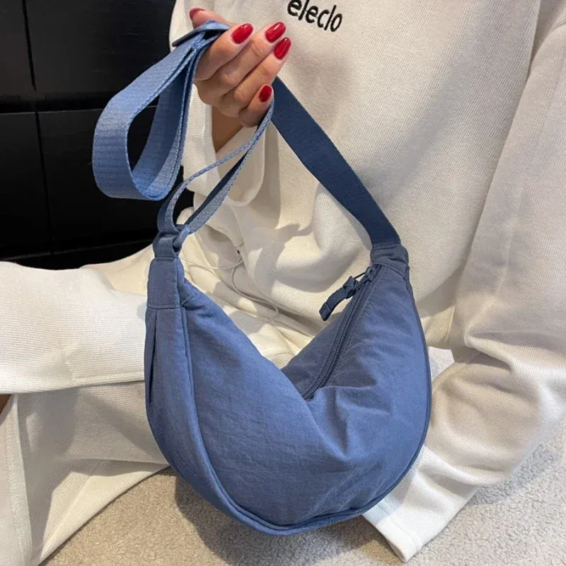 Praktische lässige Damen-Umhängetasche aus Nylon, Umhängetasche, große Kapazität, Handtasche, Damen-Reise-Einkaufstasche, Damen-Geldbörse