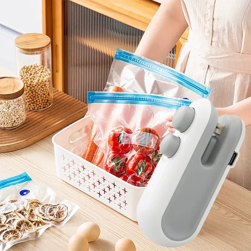 Mini Handheld Wärme Tasche Versiegelung Maschine Kunststoff Lebensmittel Paket Versiegelung Clip-on Tasche Versiegelung Tragbare Lebensmittel Verpackung Versiegelung