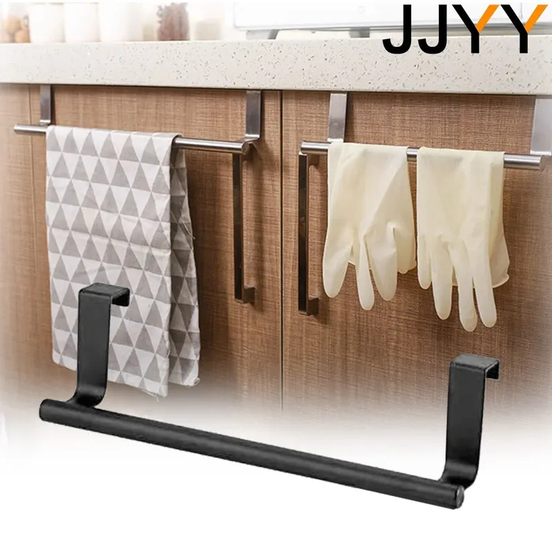 JJYY Handtuchhalter aus Edelstahl, Küchenschrank, Schranktür, Hängeregal, Badezimmertür, Küchenaufbewahrung