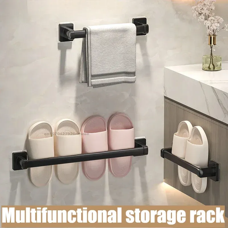 6 stücke Bad Handtuch Rack Handtuch Halter Selbst-klebe Bad Handtuch Rack Haken Bad Regal Ohne Bohren Handtuchhalter Badezimmer