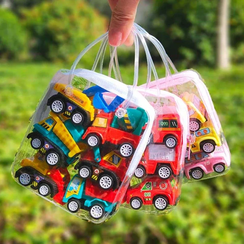 6 stücke Auto Modell Spielzeug Zurückziehen Auto Spielzeug Mobile Fahrzeug Feuerwehrauto Taxi Modell Kind Mini Autos Junge Spielzeug Geschenk druck Druck Spielzeug für Kinder