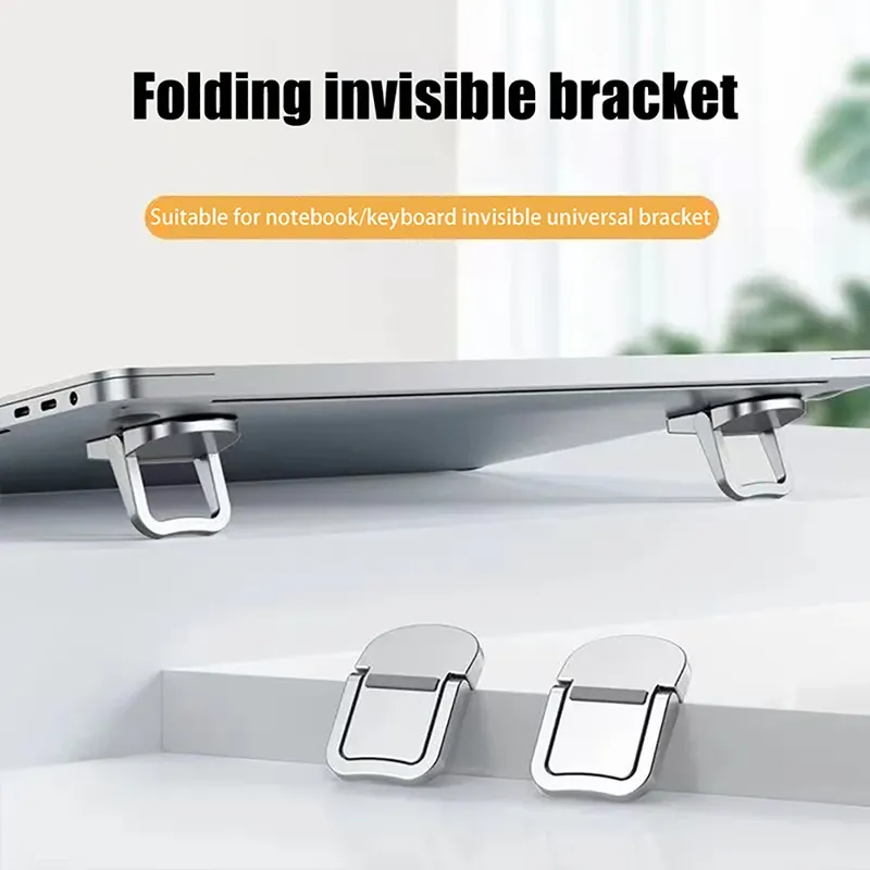 Tragbarer, verstellbarer Laptop-Halter, faltbarer Desktop-Notebook-Ständer, rutschfeste Kühlhalterung für Macbook-Tablets, Basiszubehör