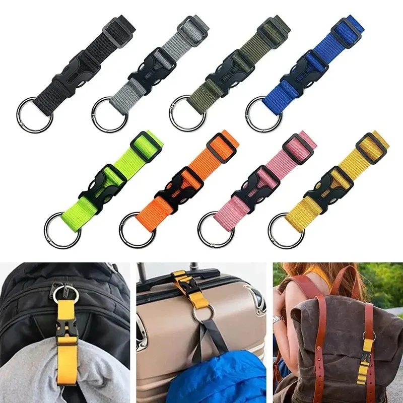 1PCS Backbin Gürtel Schnalle Gepäck Band Multifunktionale Rucksack Hängen Schnalle Tragbare Koffer Haken Hängen Schnalle