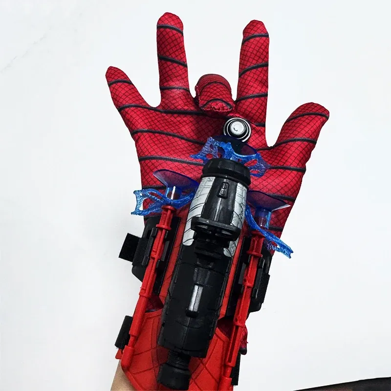 Disney SpiderMan Hero Launcher Rotierender Spider-Man Launcher Soft Bullet Gun Saugnapf Auswurfsspielzeug Kindergeburtstagsgeschenk