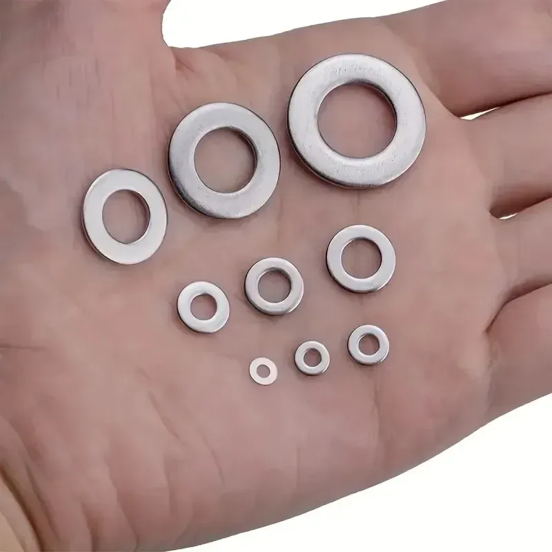 360-teiliges Set mit flachen Unterlegscheiben aus Edelstahl 304, perfekt für Heimdekoration, Werksreparatur, Küchen, Geschäfte und mehr
