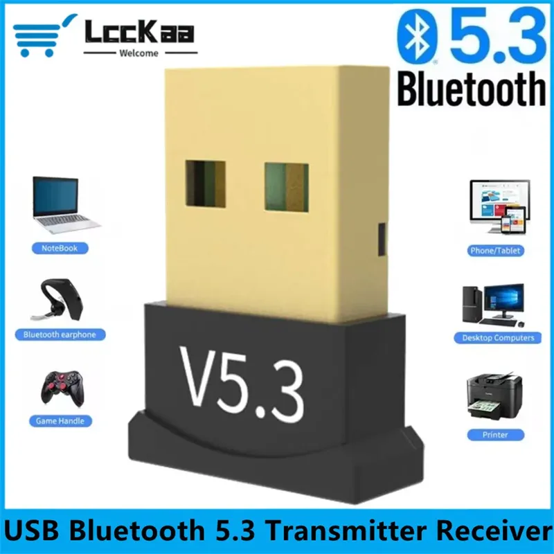 USB Bluetooth 5.3 Adapter Sender Empfänger Bluetooth Dongle Wireless USB Bluetooth 5.1 Audio Adapter für Computer PC Laptop