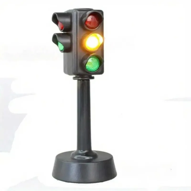 Mini-Verkehrsschilder, Straßenlichtblock, Kindersicherheit, Bildung, Puzzle für Kinder, Ampelspielzeug, Geschenk für Kinder