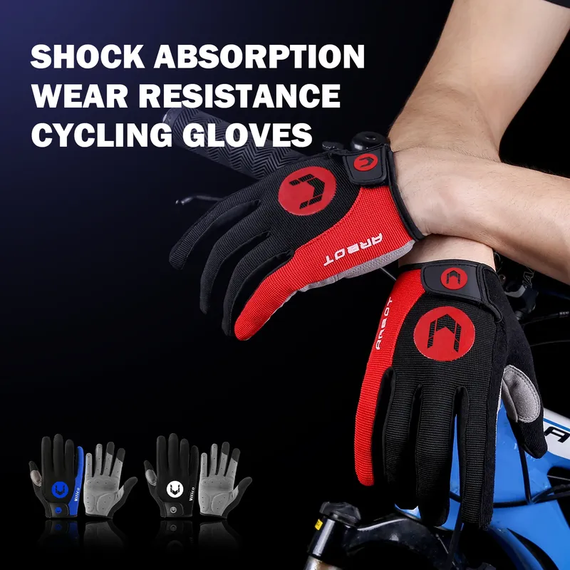 MTB Bike Sport Radfahren Handschuhe Voll Finger Männer Frauen Laufen Fitness Gym Frühling Sommer Reiten Motorrad Handschuhe