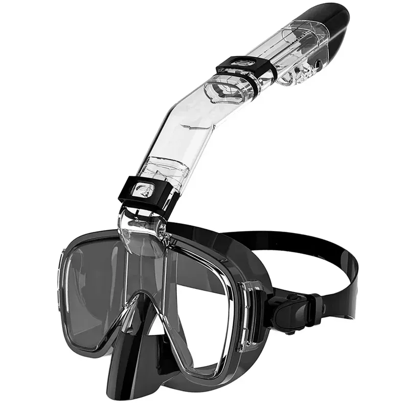 Unterwasser Schnorcheln Halbes Gesicht Gesicht Kinder Schwimmmaske Set Tauchen Atemschutzmasken Antibeschlag Sicheres Atmen für Erwachsene