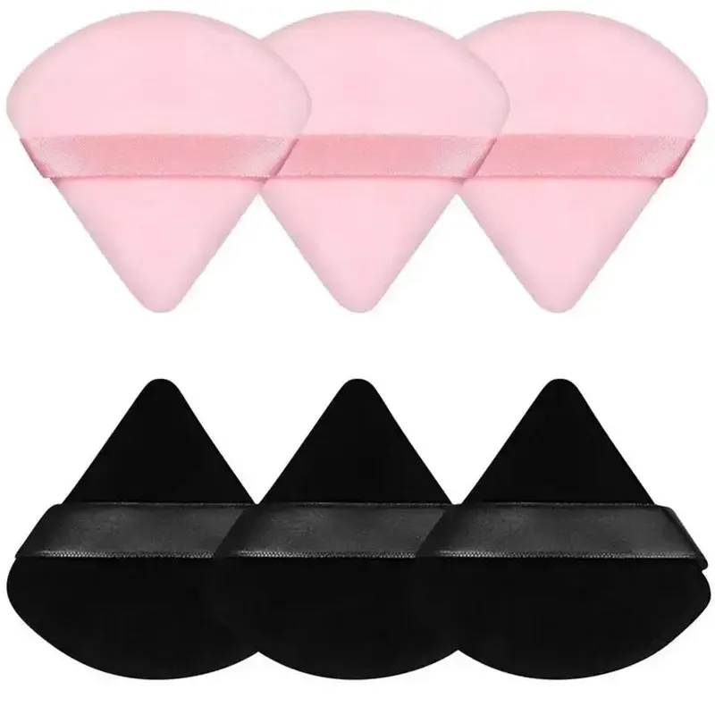 3/5/6 Pcs Dreieck Puderquaste Für Lose Pulver Flüssigkeit Kosmetische Weiche Plüsch Puderquaste Make-Up Foundation Puff make-up-Tool