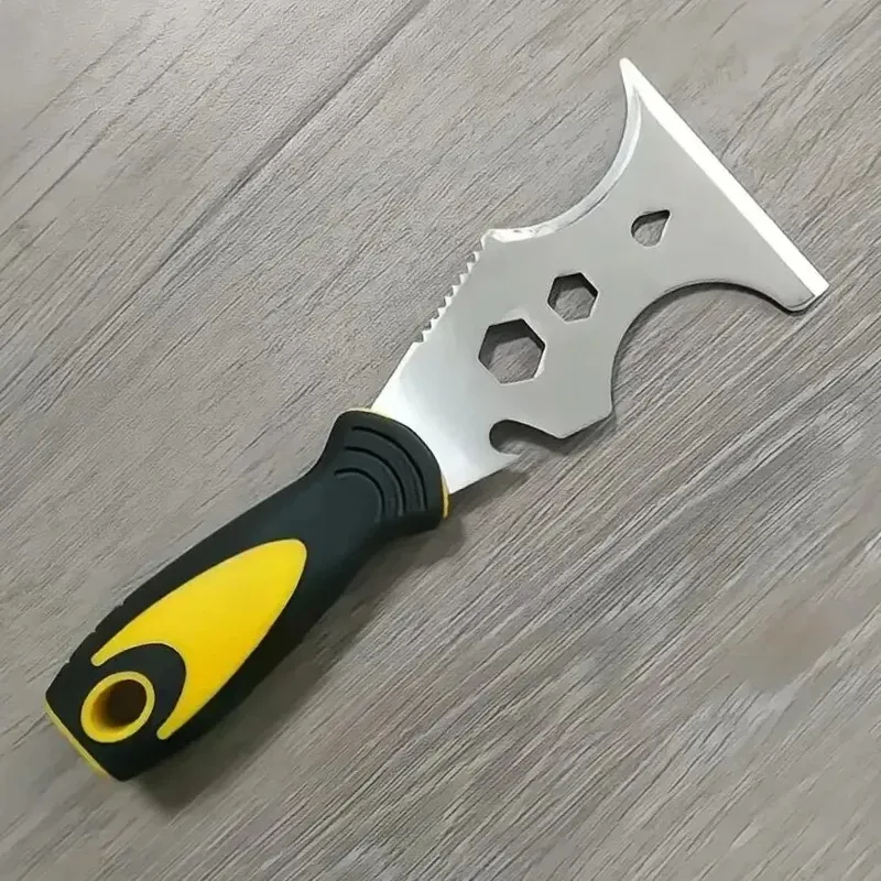 15-in-1 Mehrzweck-Spachtelmesser, Edelstahl, Farbschaber, Entfernung, Bauwerkzeug für Tapeten, Dosenöffner, Heim-DIY