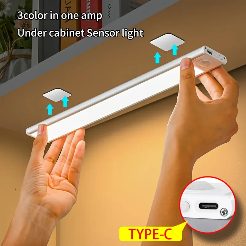 LED Motion Sensor Licht Nachtlicht Wireless USB Unter Schrank Licht Für Küche Schrank Schlafzimmer Kleiderschrank Sensor Innen Beleuchtung