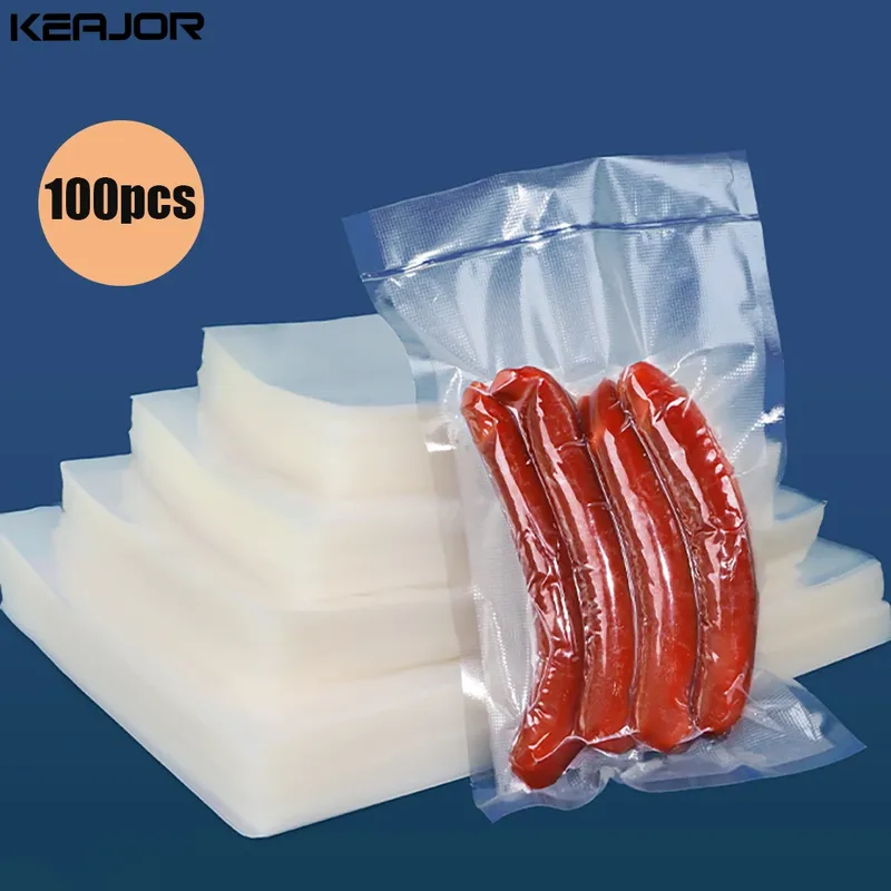Vakuum beutel für Lebensmittel 100 teile/los Vakuum verpackungs beutel für Z-21 Vakuum ier maschine Lebensmittel vakuum verpackte Versiegelung Aufbewahrung beutel