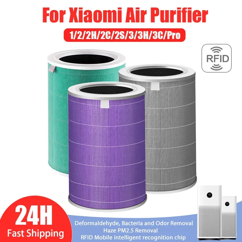Luftfilter für Xiaomi Mi Luftreiniger 1 2 2H 2C 2S 3 3H 3C Pro Carbon Haze HEPA PM2.5 Anti Bakterien Formaldehyd Luftreiniger Filter