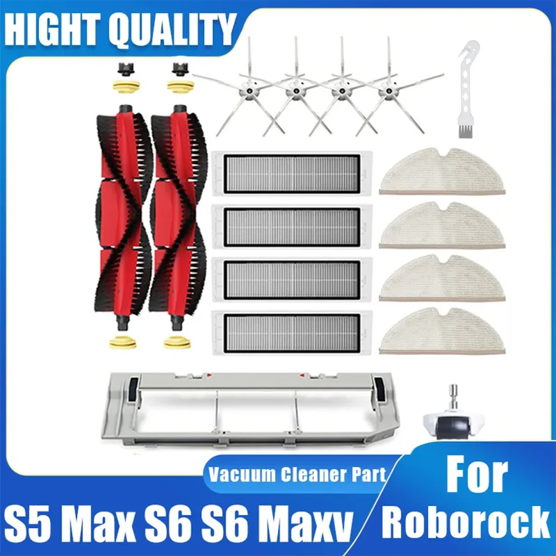 Für xiaomi roborock s5 max s6 s6 maxv staubsauger ersatz kit walze bürste hepa filter mop tuch ersatzteile