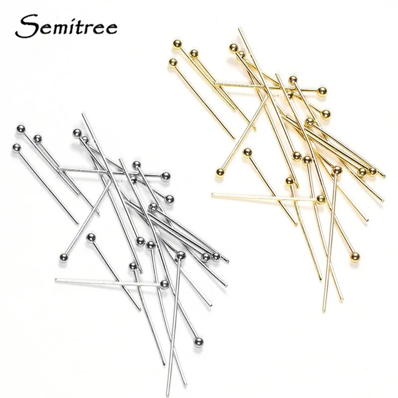 50 Stück 0,6 mm Edelstahl Wasser vergoldet Nietstifte DIY Ohrringe Erkenntnisse für handgefertigte Bastelarbeiten Perlen Schmuckherstellung 20/30 mm