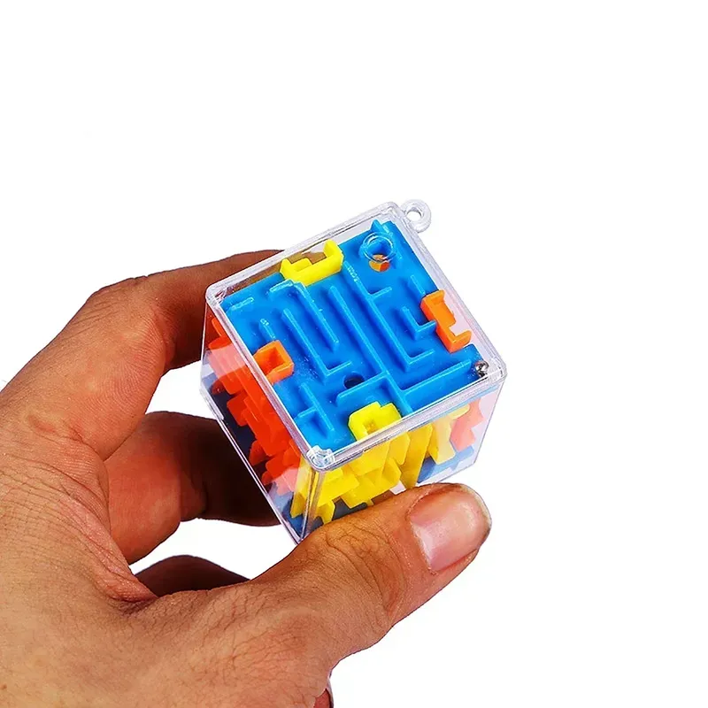 3D Labyrinth Zauberwürfel Sechsseitige Transparente Puzzle Geschwindigkeit Cube Rolling Ball Magische Würfel Labyrinth Spielzeug Für Kinder Stressabbau Spielzeug
