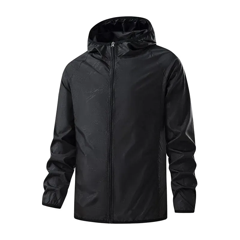 LNGXO Männer Frauen Wasserdichte Wanderjacken Sonnenschutz Windjacke Camping Klettern Outdoor Regenmantel Unisex Tragbare Kleidung