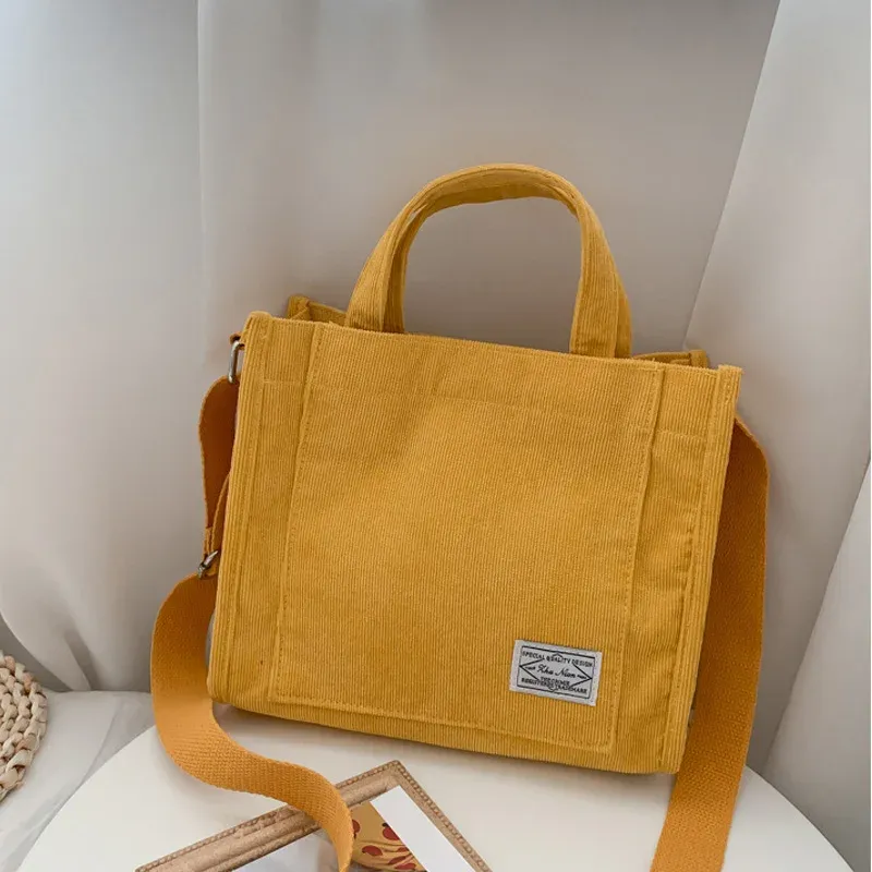 Frauen Handtasche Einfache Cord Tragbare Große Kapazität Handtasche Ins Mode Trend Kleine Quadratische Handtasche Einzelnen Schulter Taschen
