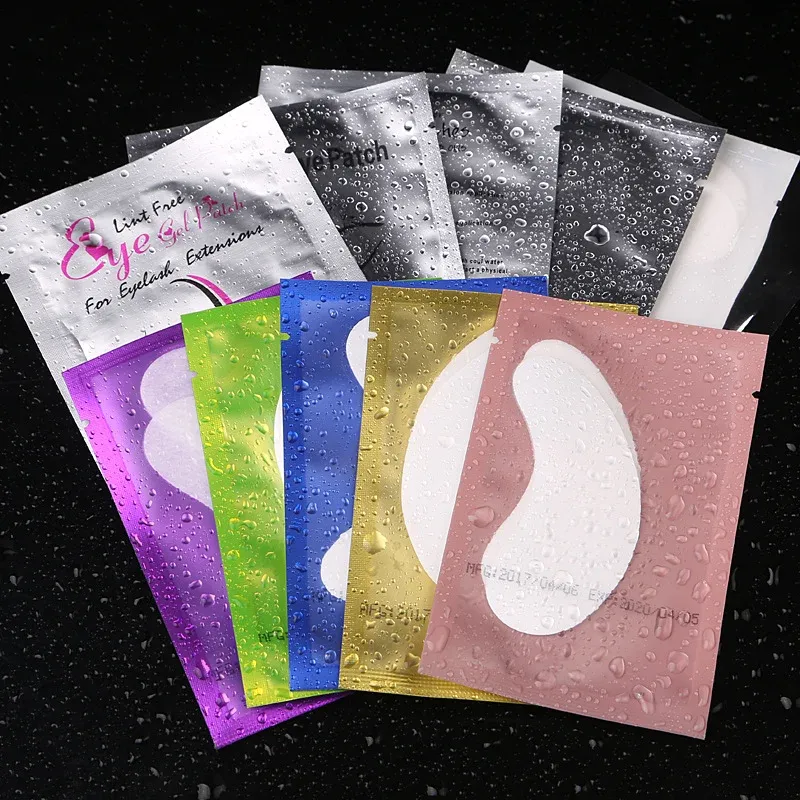 50pairs Wimpern Verlängerung Unter Augen Gel Pads Lash Lint Free Hydrogel Augenklappen Wimpern Verlängerung Liefert Mädchen Make-Up-Tools