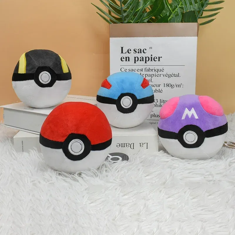 Master Ball Great Ball Ultra Ball Ball Plüschtiere Weiche Kuscheltiere Cartoon Rucksack Anhänger Dekoration Spielzeug Geburtstag