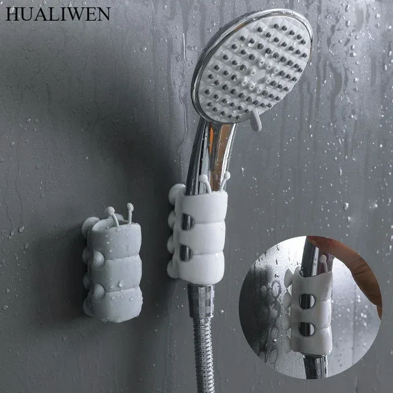 Saugnapf Halterungen Abnehmbare Silikon Dusche Kopf Halter Wand Halterung Dusche Kopf Lagerung Regal Rack Bad Lieferungen