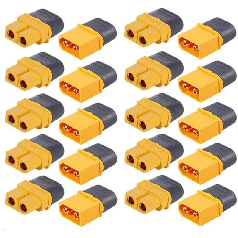 5/10 Paar XT60H-Anschlussstecker mit Mantelgehäuse, weiblich/männlich, XT60-Stecker für RC Lipo-Batterie, Autos, FPV, Drohnen, Flugzeug