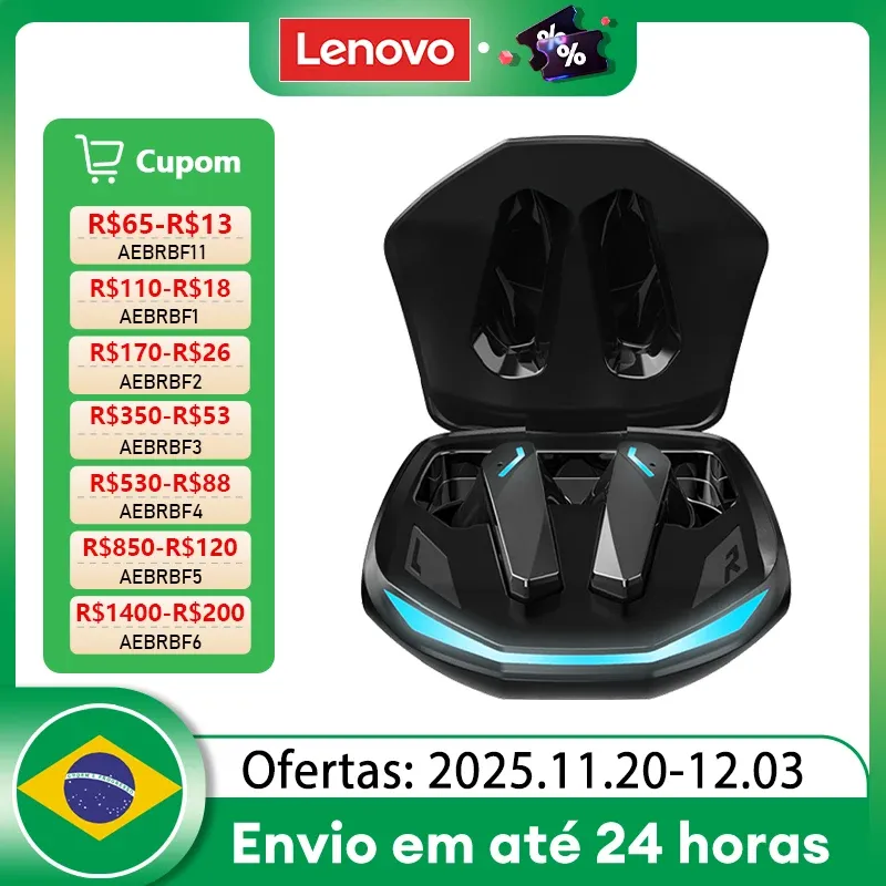Lenovo GM2 Pro Drahtlose Kopfhörer Touch Control Spiel Bluetooth Kopfhörer Rauschunterdrückung HiFi Stereo Musik Sport Ohrhörer Wahl