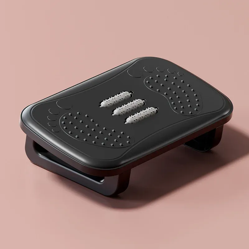 Scalebeard Fußstütze unter dem Schreibtisch, ergonomischer Fußhocker mit Massagerollen, Schreibtisch-Beinstütze, Schmerzlinderung für die Arbeit im Home-Office