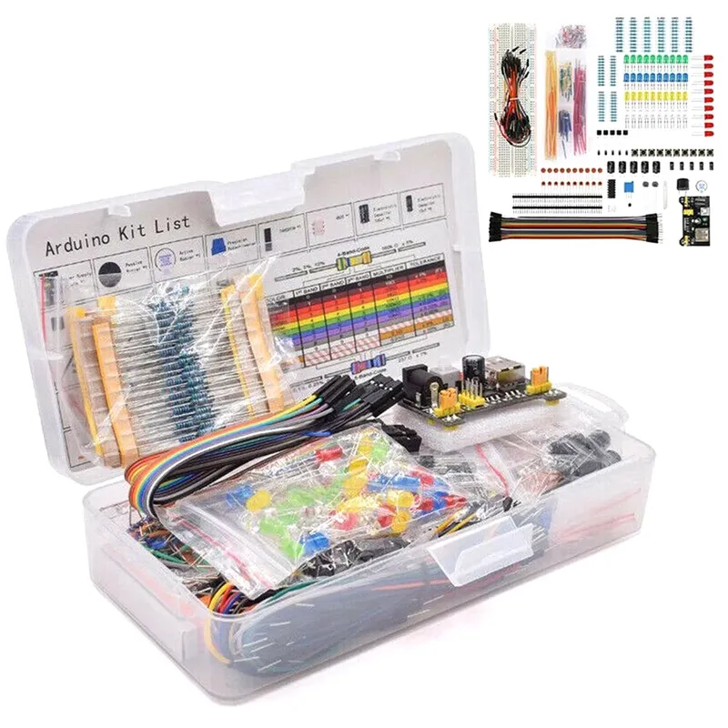 830 Teile/schachtel DIY Projekt Starter Kit Für Arduino UNO R3 Kit Elektronische DIY Kit Elektronische Komponenten Set Mit Tie-punkte Breadboard