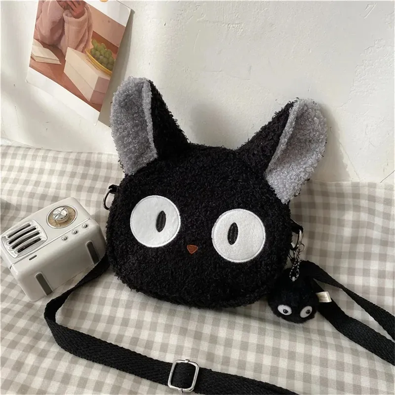 Japanischen Stil Kawaii Tasche Frauen Cartoon Plüsch Schulter Tasche für Frauen Neue Umhängetasche Kleine Telefon & Geldbörse Tasche Bolsa feminina