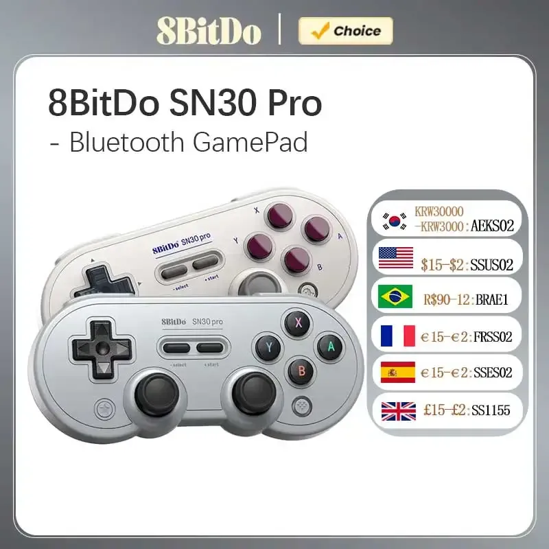 8Bitdo SN30 Pro Bluetooth Gamepad für Nintend Switch 2 Wireless Game Controller Joystick für NS MacOS Android Steam Raspberry Pi