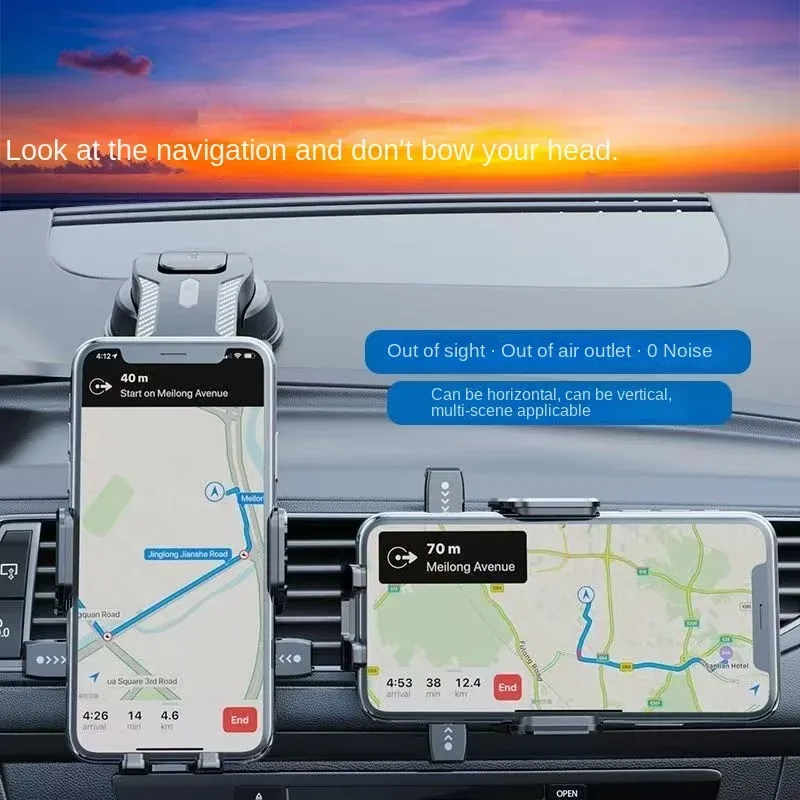 Autohalterung für Mobiltelefone 2025, neues Auto, zentrale Steuerung, Instrumententafel, Clip, Navigation, spezieller Anti-Shake-Feststützrahmen
