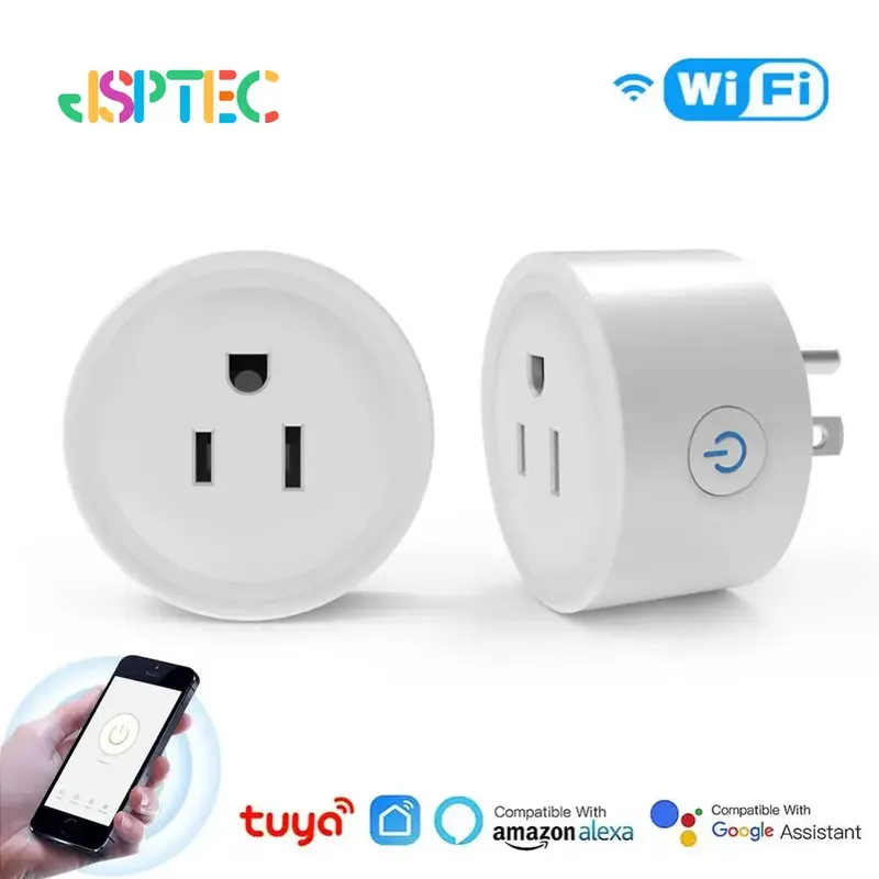 Tuya Smart Wifi Stecker UNS Standard Wireless Outlet 10A Fernbedienung Smart Home Geräte Arbeiten Mit Alexa Google Hause